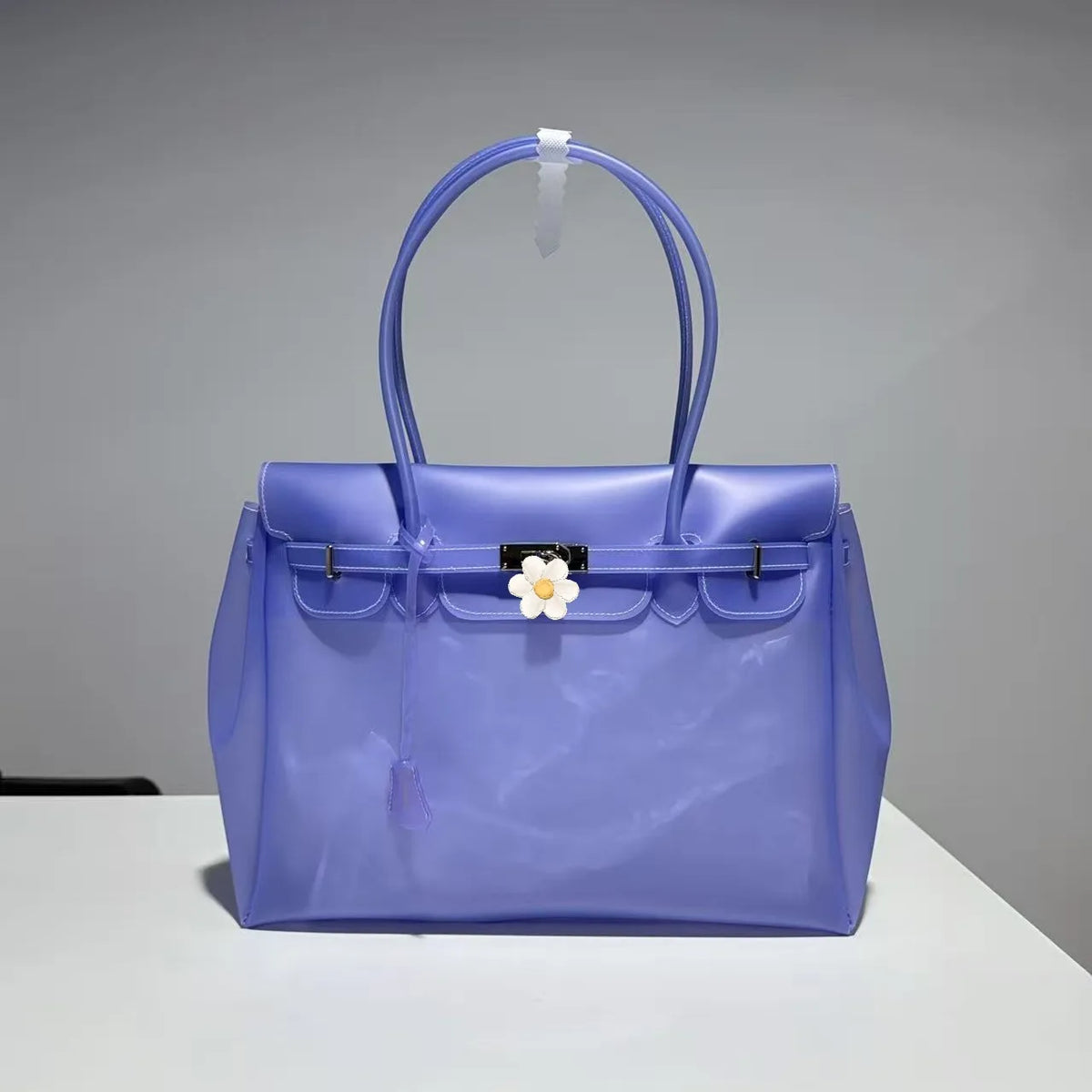 Jelly Firkin Bag — Transparent TPU It-Bag (35 cm)