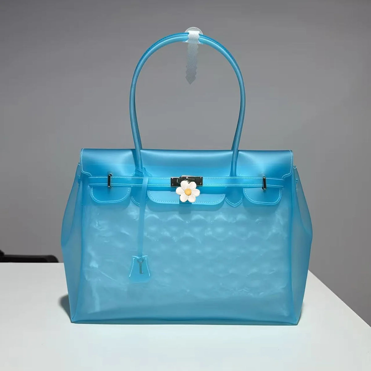 Borsa Jelly Firkin — It-Bag Trasparente in TPU (35 cm)
