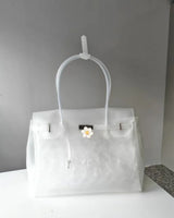 Jelly Firkin Bag — Transparent TPU It-Bag (35 cm)
