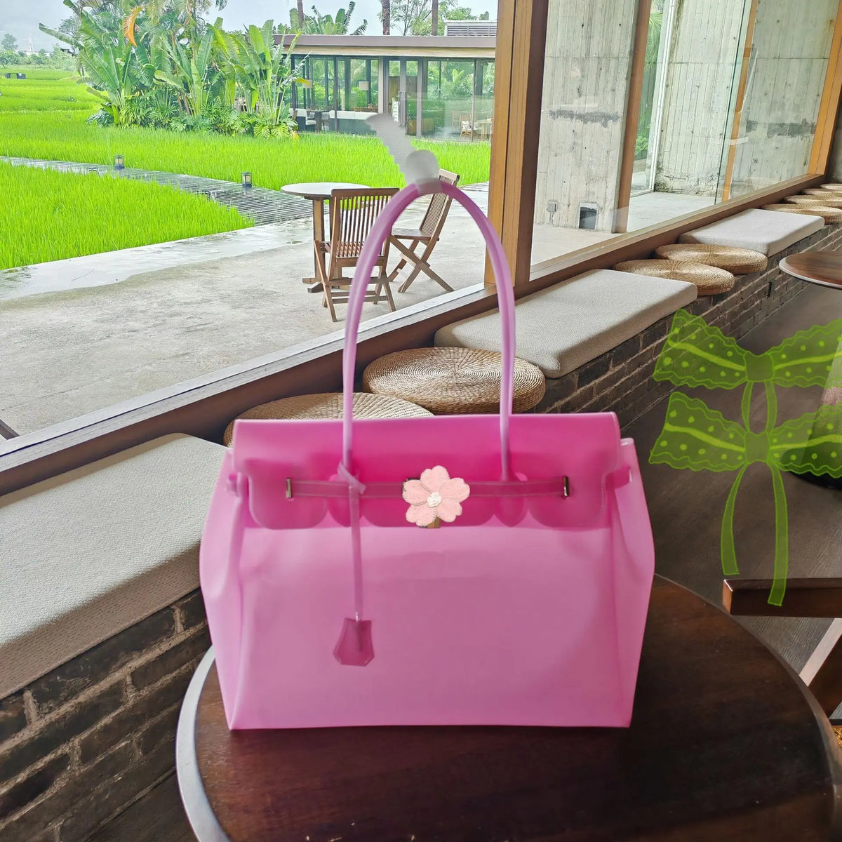 Jelly Firkin Bag — Transparent TPU It-Bag (35 cm)