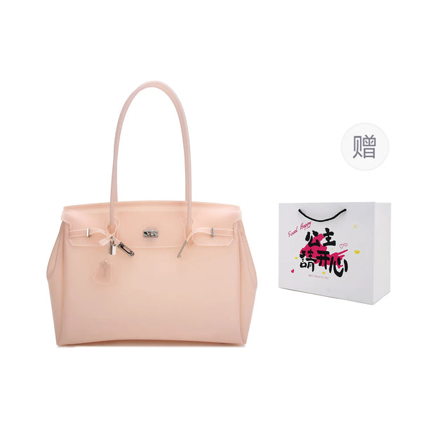 Borsa Jelly Firkin — Trasparente Candy Color - B